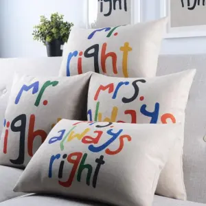 Mrs. Right Cushion Cover