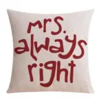 Always right series cushion cover
