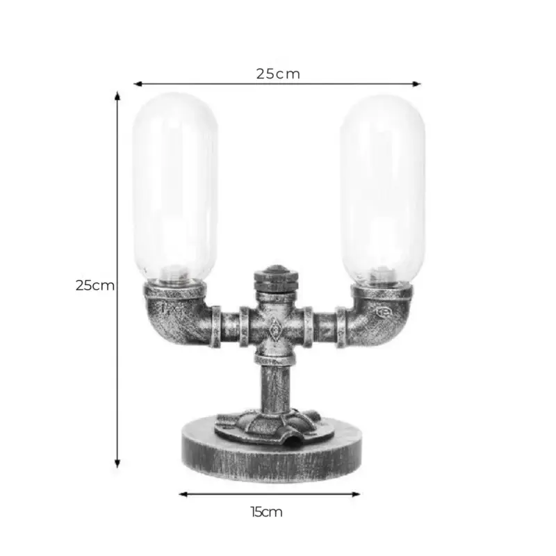 Amberglanz glas tischlampe led kompatibel modern elegant transparent bernstein xlumina