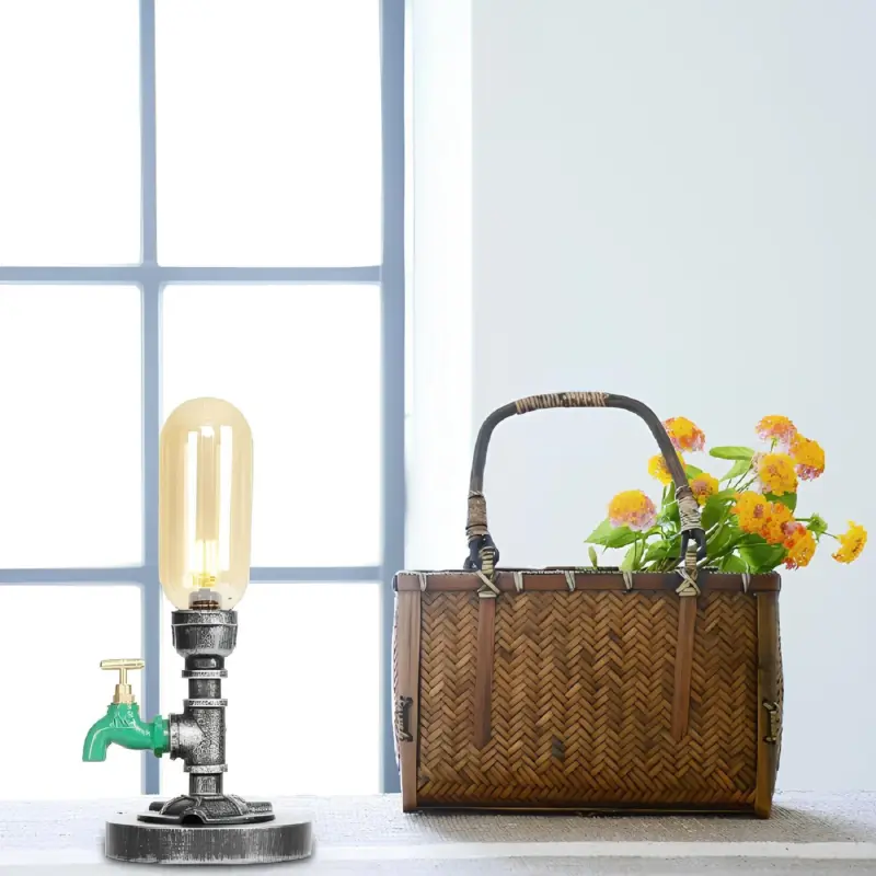 Amberglanz glas tischlampe led kompatibel modern elegant transparent bernstein xlumina