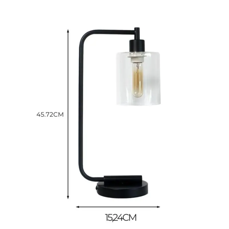Ambiance stilvolle tischlampe zylindrische form modern xlumina