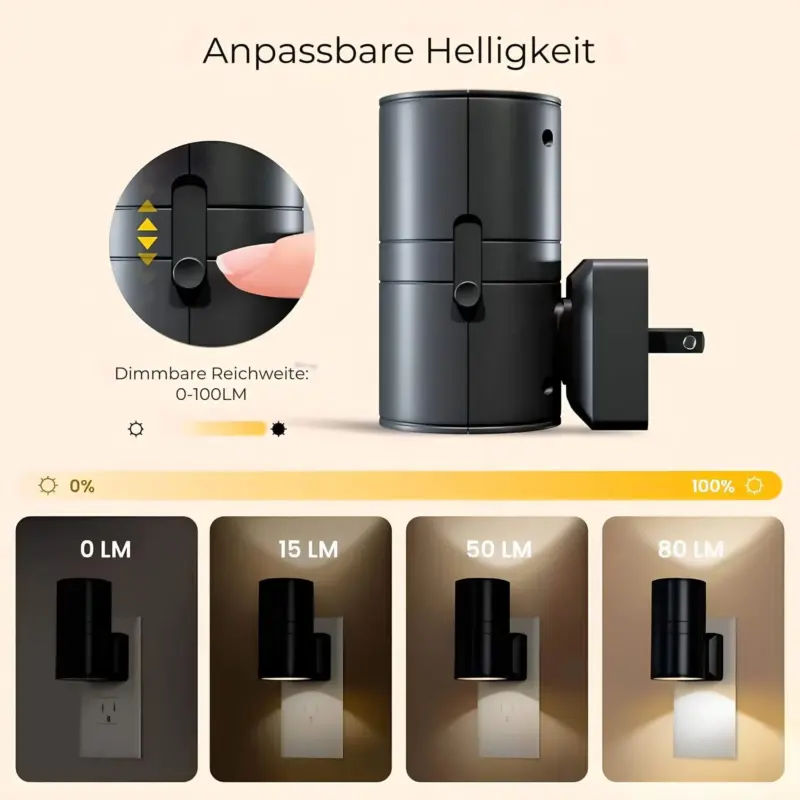 Aoralight dimmbares nachtlicht modern design led energieeffizient xlumina2