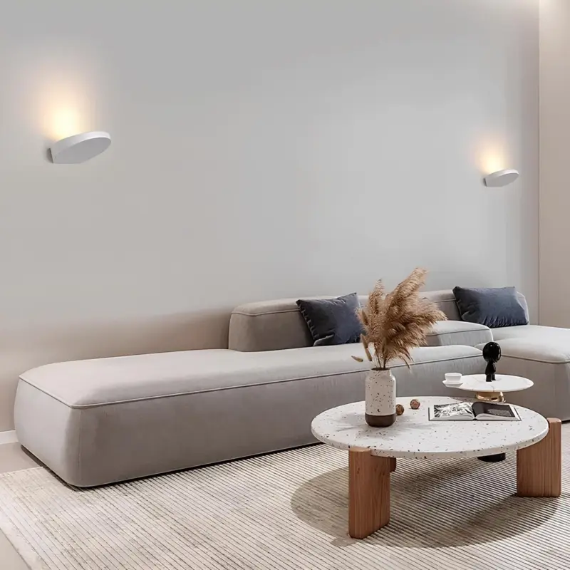 Arcticglow led wandlampe modern minimalistisch warmweiss beleuchtung xlumina