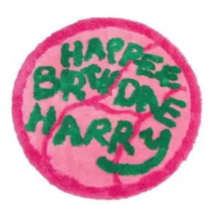 Happee Birthdae Harry Hagrid Cake Rug