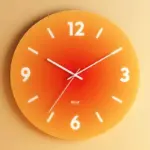 BEONModern Minimalist Glass Wall Clock Sunset Decorative Bedroom Living Room Quartz Clock Home Decor Silent Study