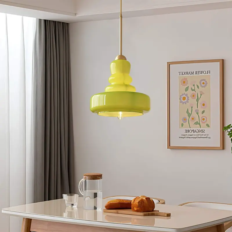 Bauhaus calabash pendelleuchte farbenfrohe deckenlampe modern e27 xlumina5