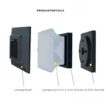 Beaconpillar led saulenleuchte outdoor modern design starke leistung energiesparend xlumina6