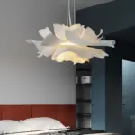 Bella moderne h ngelampe design weiss metall wohnzimmer schlafzimmer xlumina3
