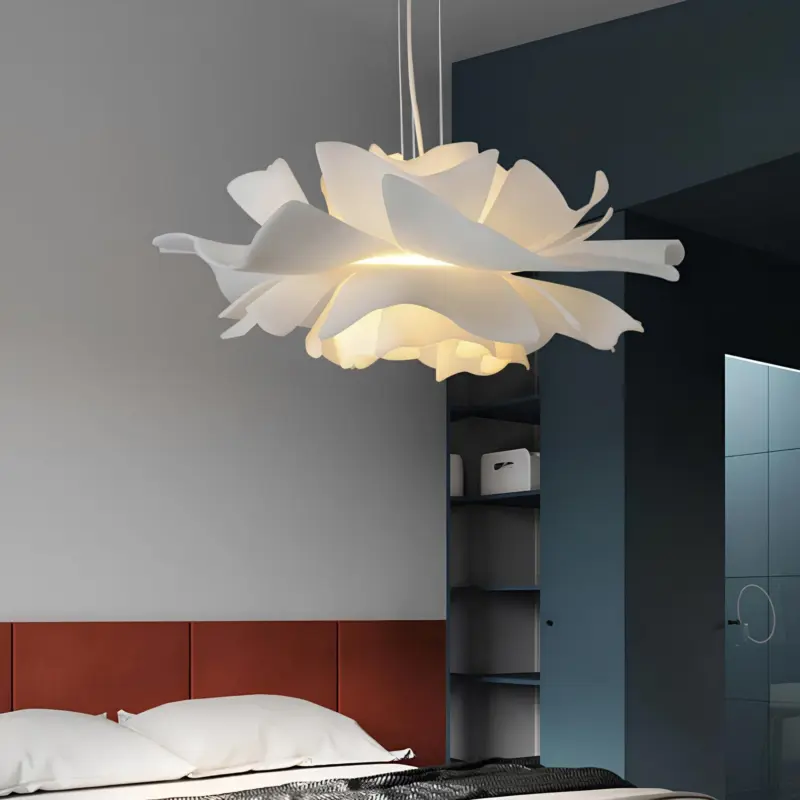 Bella moderne h ngelampe design weiss metall wohnzimmer schlafzimmer xlumina3