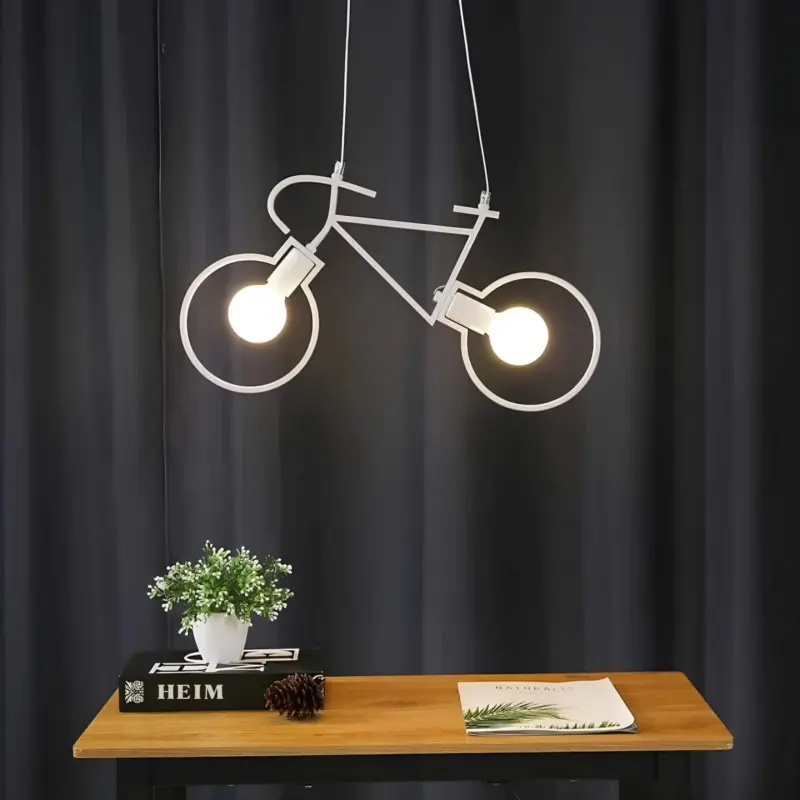 Bikeglow fahrrad haengelampe led modern schwarz weiss design urban beleuchtung langlebig xluminia3