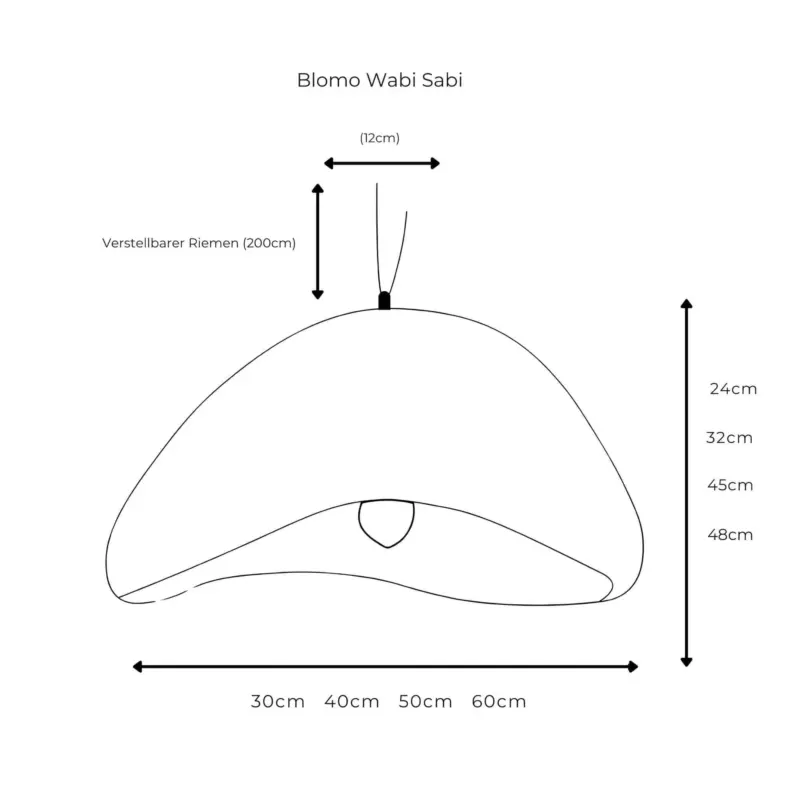 Blomo wabi sabi deckenlampe naturholz weiss led deckenleuchte wohnzimmer schlafzimmer xlumina24