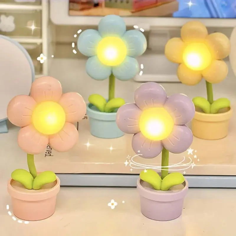 Bloomlite kleine blumen tischlampe led wohnzimmer dekoration xlumina