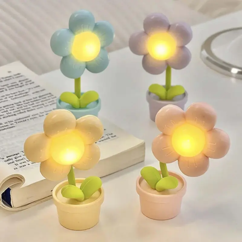 Bloomlite kleine blumen tischlampe led wohnzimmer dekoration xlumina