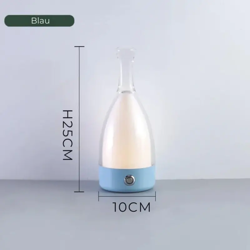 Bottleglow tischlampe stimmungsvolle beleuchtung wohnzimmer modern xlumina