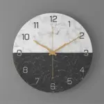 br1kNordic-Mode-Klok-Muur-Home-Decor-Marmeren-Textuur-Metalen-Woonkamer-Ronde-12Inch-Horloge-Reloj-De-Pared Br1kNordic Mode Klok Muur Home Decor Marmeren Textuur Metalen Woonkamer Ronde 12Inch Horloge Reloj De Pared