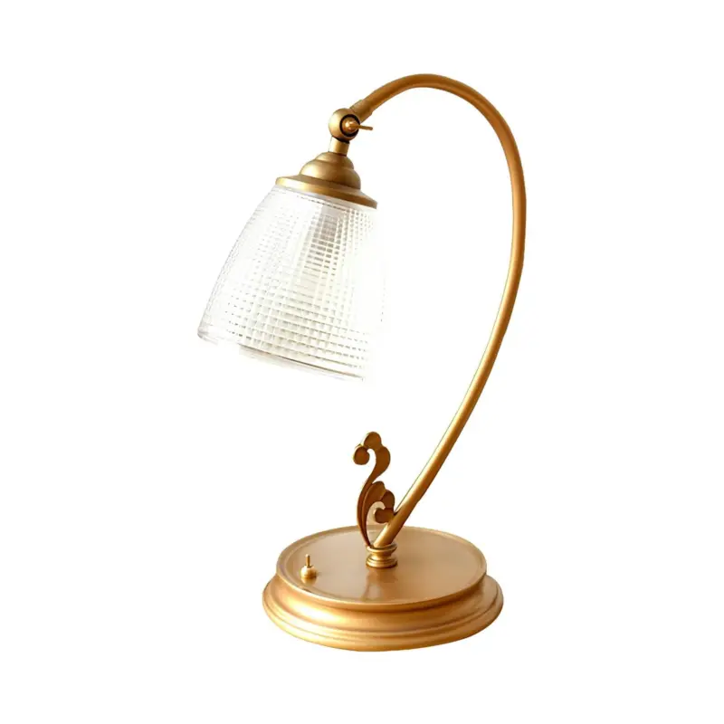 Brightlux vintage nachtlicht tischlampe gold metall led warm xlumina