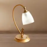 Brightlux vintage nachtlicht tischlampe gold metall led warm xlumina3