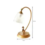 Brightlux vintage nachtlicht tischlampe gold metall led warm xlumina4