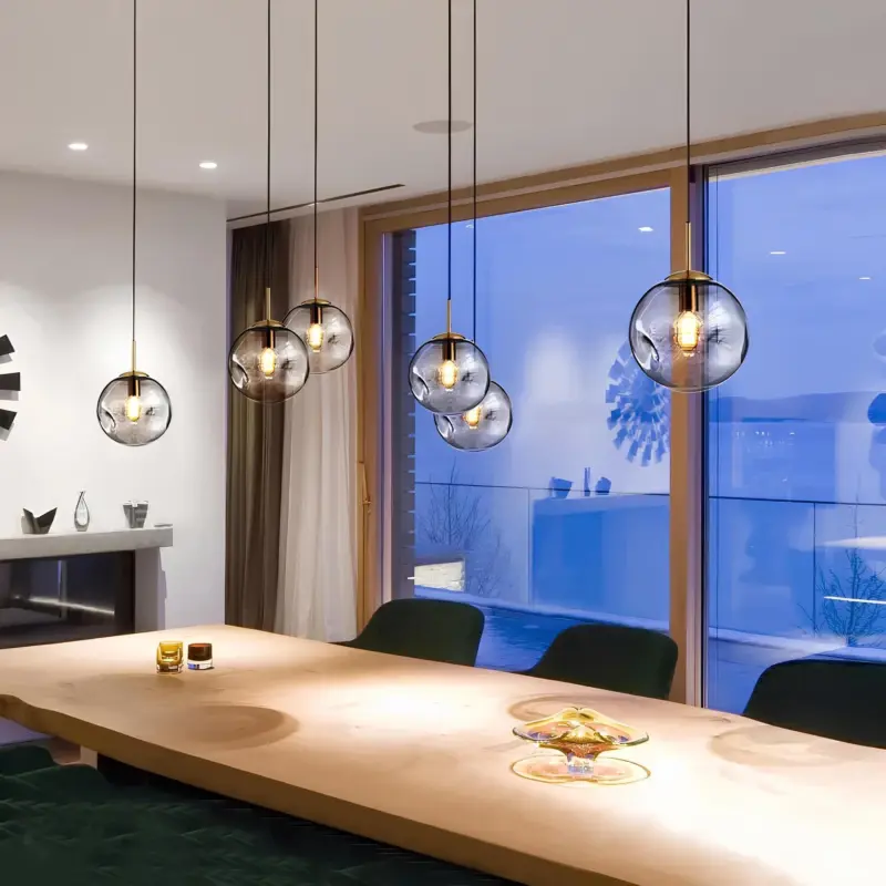 Bubblyglow led tischlampe modern elegant stimmungsvolle beleuchtung gold silber xlumina