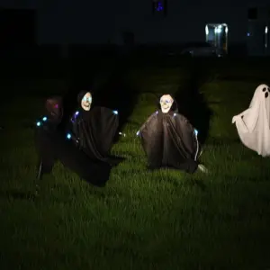 Outdoor Glowing Ghost Stake For Home Bar Haunted House Decoration