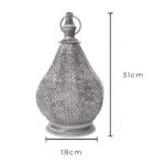 Casablanca marokkanische tischlampe orientalische dekorationslampe wohnzimmer schlafzimmer bronze design xlumina