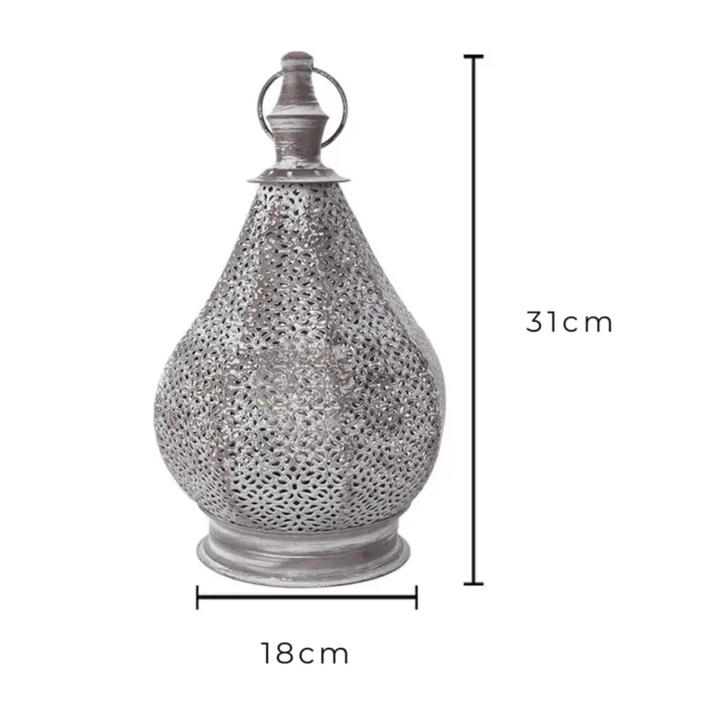 Casablanca marokkanische tischlampe orientalische dekorationslampe wohnzimmer schlafzimmer bronze design xlumina