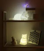 Cat companion lamp decor patchandbagel