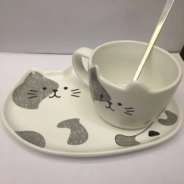 cat ceramic coffee cup -