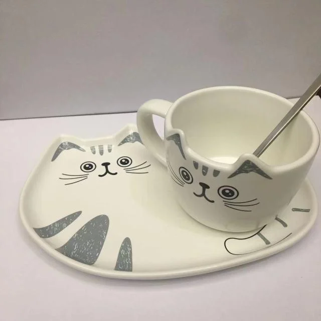 cat ceramic coffee cup -