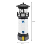 Coastalray solar led leuchte gartenbeleuchtung maritimer stil weiss schwarz 25cm energieeffizient wetterfest xlumina5