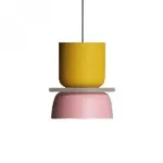 Color block nordic pendant light