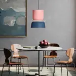 Color block nordic pendant light