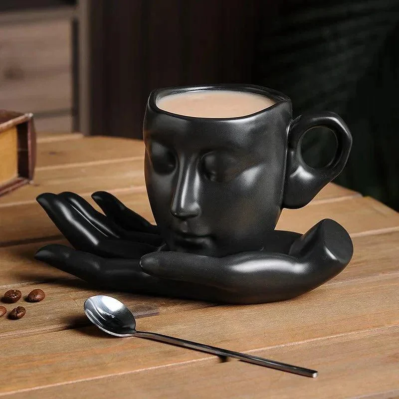 Creative Face Shape Coffee Cup Set 450102