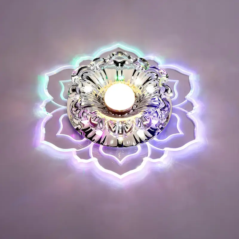 Crystalcraft deckenleuchte moderne kristall lampe led warmweiss wohnzimmer elegant xlumina