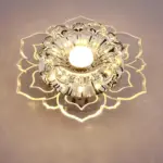 Crystalcraft deckenleuchte moderne kristall lampe led warmweiss wohnzimmer elegant xlumina