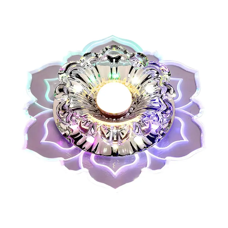 Crystalcraft deckenleuchte moderne kristall lampe led warmweiss wohnzimmer elegant xlumina