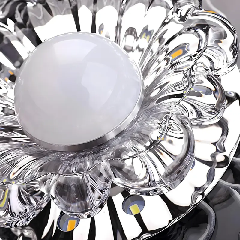 Crystalcraft deckenleuchte moderne kristall lampe led warmweiss wohnzimmer elegant xlumina