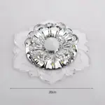 Crystalcraft deckenleuchte moderne kristall lampe led warmweiss wohnzimmer elegant xlumina