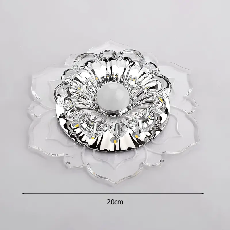 Crystalcraft deckenleuchte moderne kristall lampe led warmweiss wohnzimmer elegant xlumina