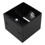 Cubelamp led wandleuchte bewegungsmelder schwarz weiss 10x10cm 12x12cm xlumina