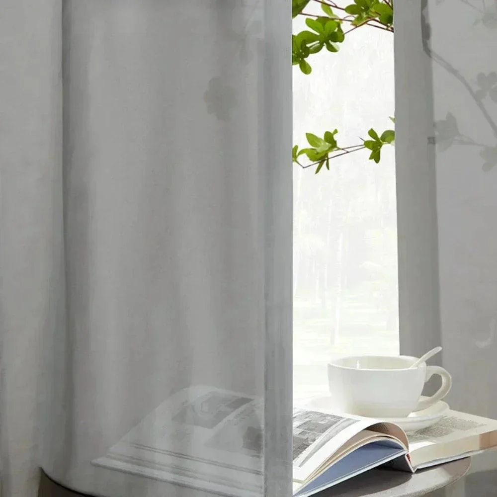Curtarra Custom Curtains Liz Solid Flame Retardant Sheer Curtains Gray 2 1 5836b270 752c 49aa Bbbb Dcfe09945509
