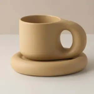 Nordic Minimalist Ceramic Plump Mug