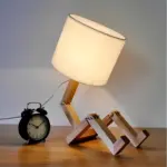 Cyborgglanz tischlampe futuristisches design einstellbare beleuchtung xlumina