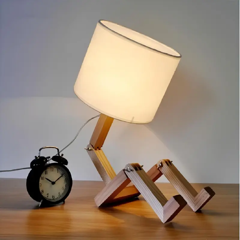 Cyborgglanz tischlampe futuristisches design einstellbare beleuchtung xlumina