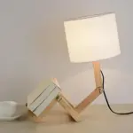 Cyborgglanz tischlampe futuristisches design einstellbare beleuchtung xlumina
