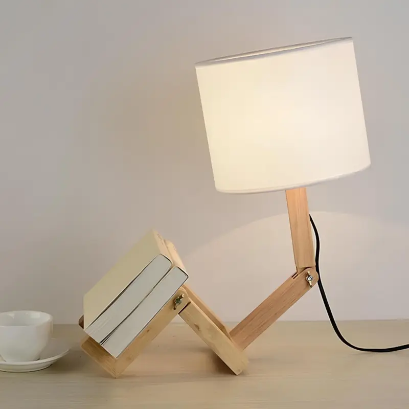 Cyborgglanz tischlampe futuristisches design einstellbare beleuchtung xlumina