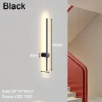 DOdBDimbare Indoor Led Wandlampen Wandverlichtingsarmaturen Voor Slaapkamer Woonkamer Zwart Wit Binnenmuur Schans Voor Gang
