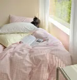 danishpastelplaidaestheticbedsheetset1 Danishpastelplaidaestheticbedsheetset1