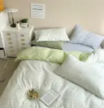 danishpastelplaidaestheticbedsheetset16 Danishpastelplaidaestheticbedsheetset16