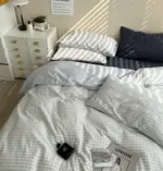 danishpastelplaidaestheticbedsheetset23 Danishpastelplaidaestheticbedsheetset23